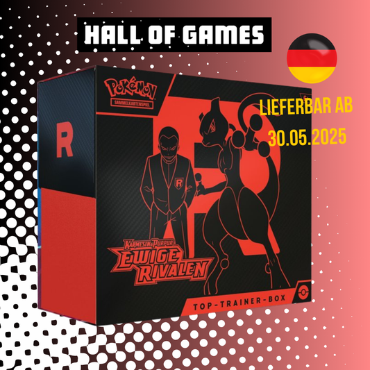 Pokémon Karten Karmesin & Purpur Ewige Rivalen Top-Trainer-Box