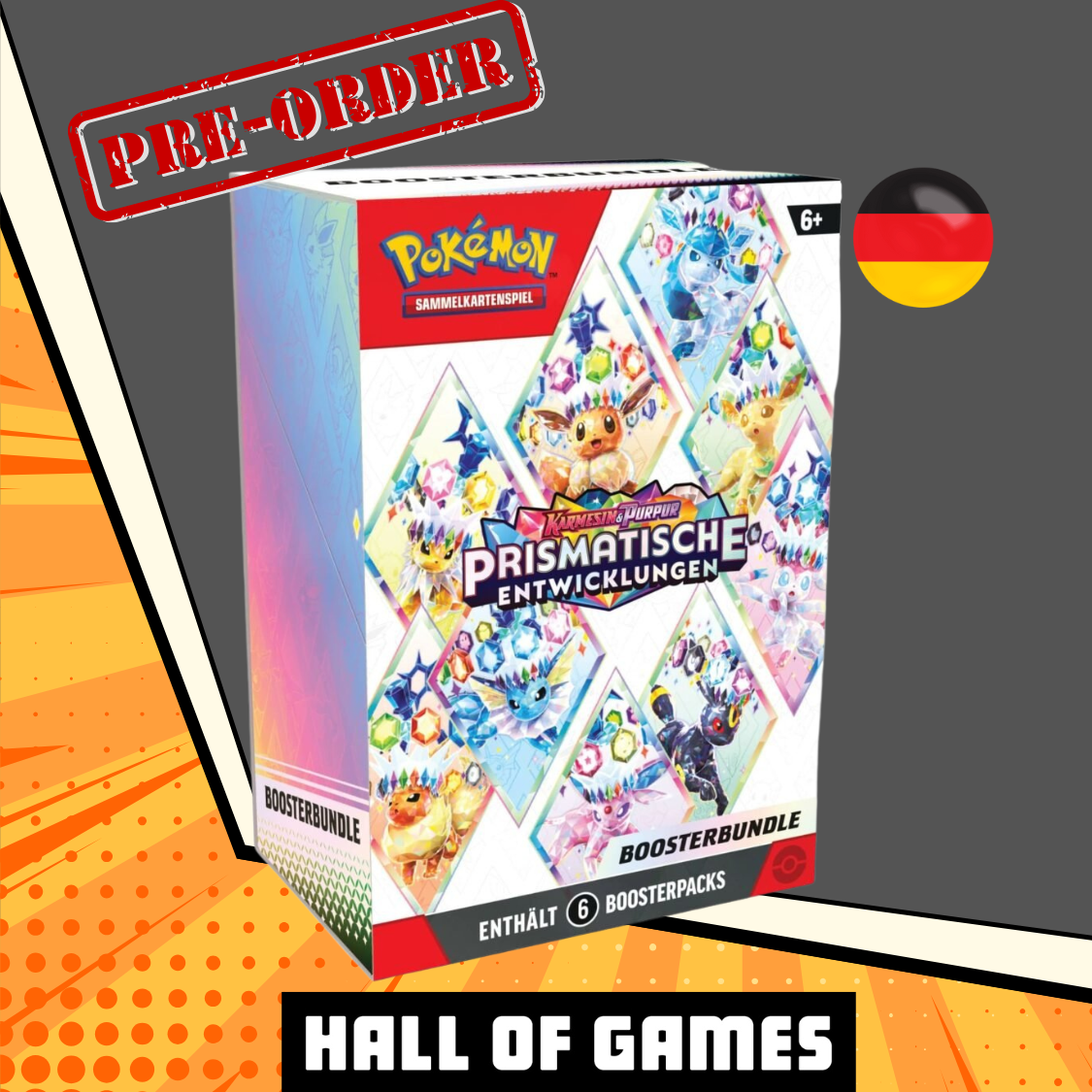 Pokémon Prismatische Entwicklungen Booster Bundle Box DE