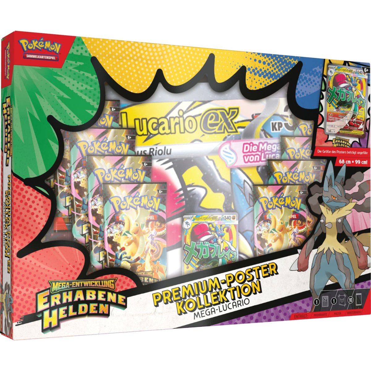 Erhabene Helden Premium-Poster Kollektion Mega-Lucario - Deutsch